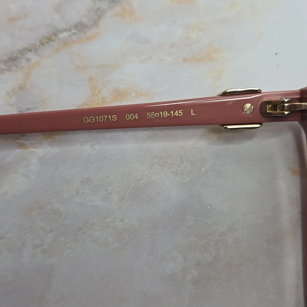 Gucci interlocking G square-frame sunglasses pink
